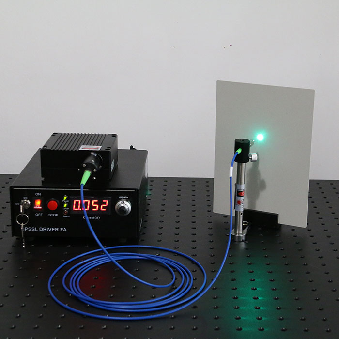 525nm 5W Fiber Coupled Laser High Power Green Laser Beam